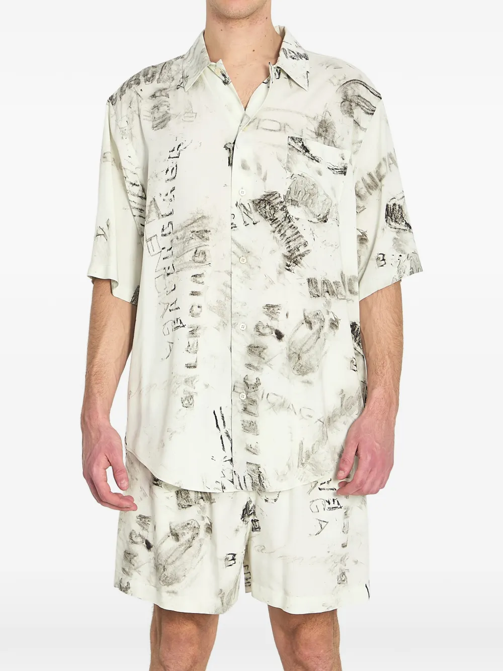 Balenciaga pyjama shirt – Neutrals