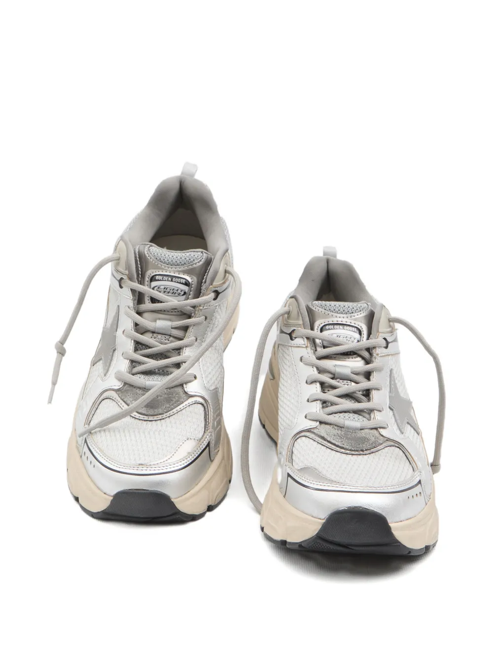 Golden Goose Lightstar lace-up sneakers Zilver