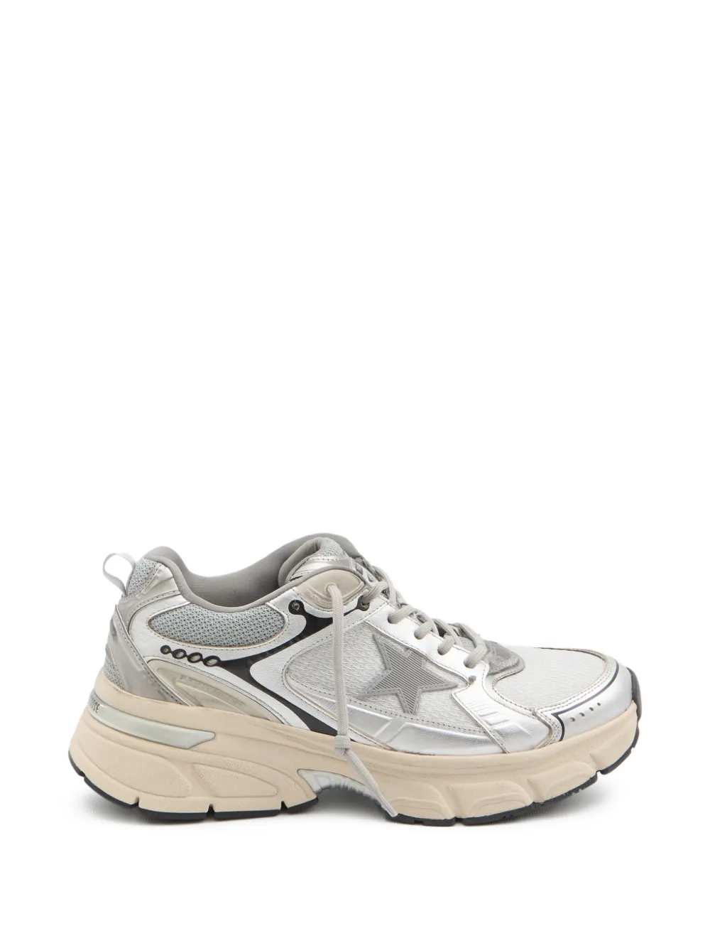 Golden Goose Lightstar lace-up sneakers Zilver