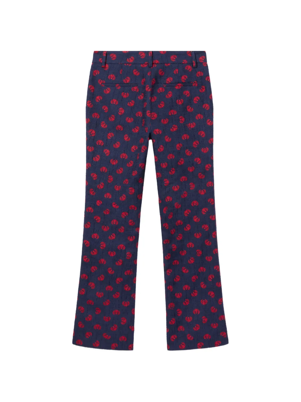 La DoubleJ Broek met bloemen Blauw