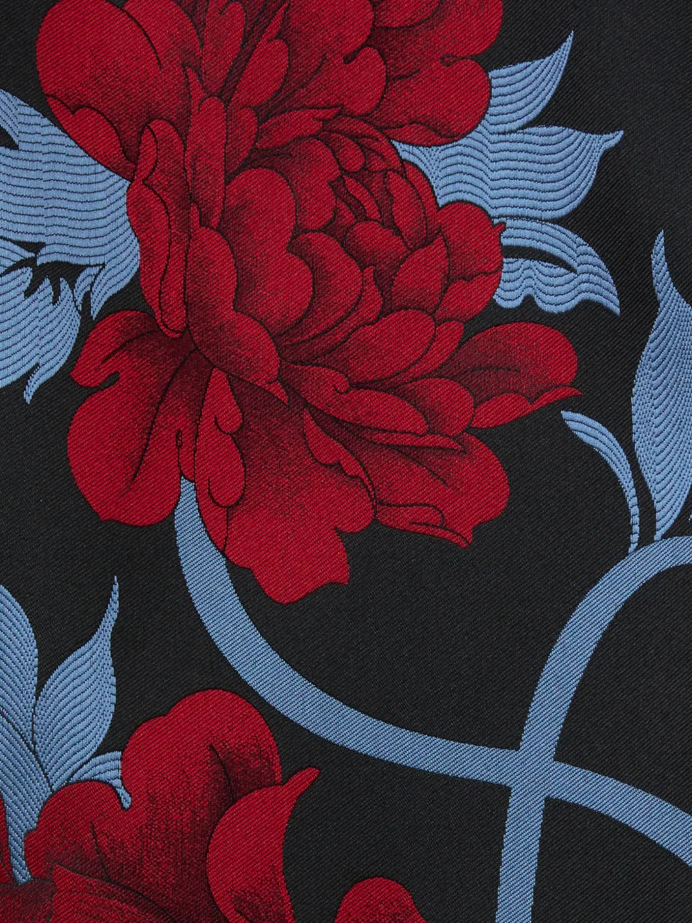 La DoubleJ Rok met bloemen jacquard Zwart