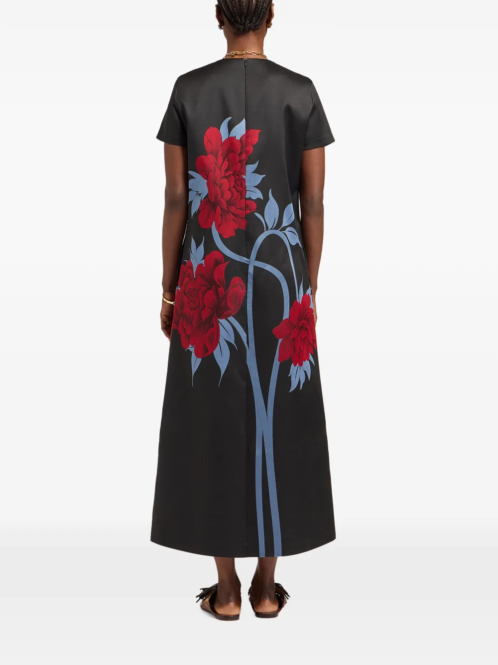 La DoubleJ Jurk met jacquard Zwart