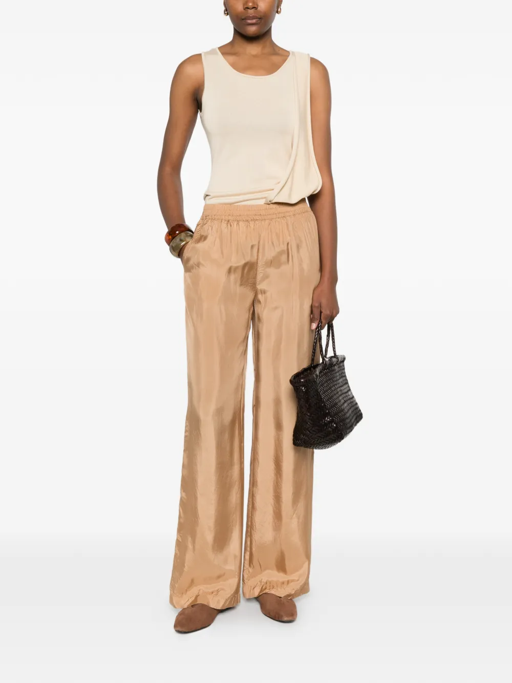  Aspesi Elasticated Trousers - Neutrals 