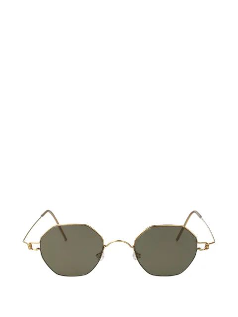 Lindberg geometric-frame sunglasses