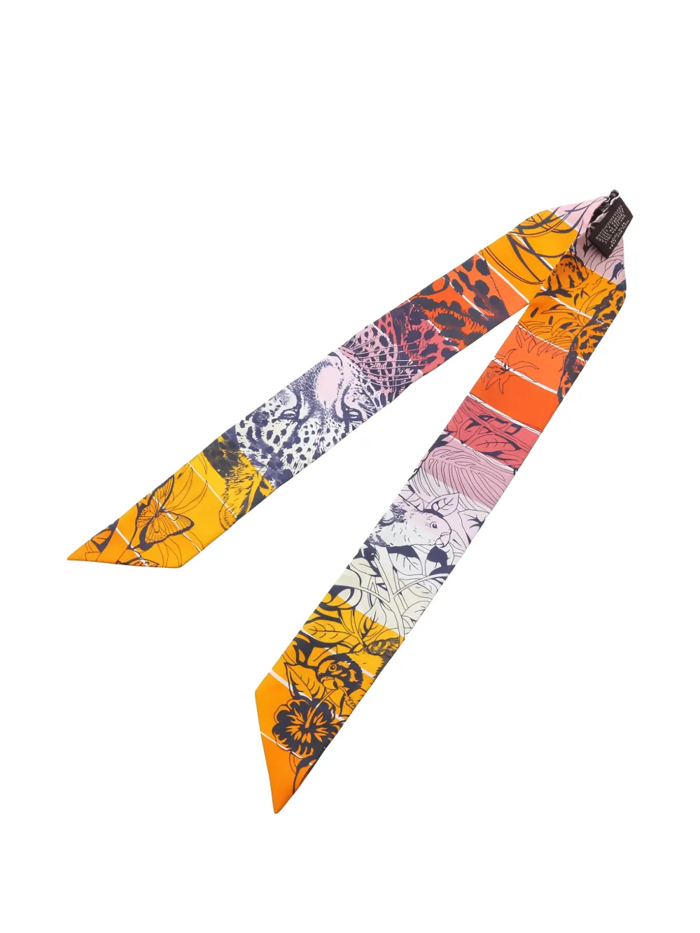 2000s Twilly Jungle Love Ribbon Scarf