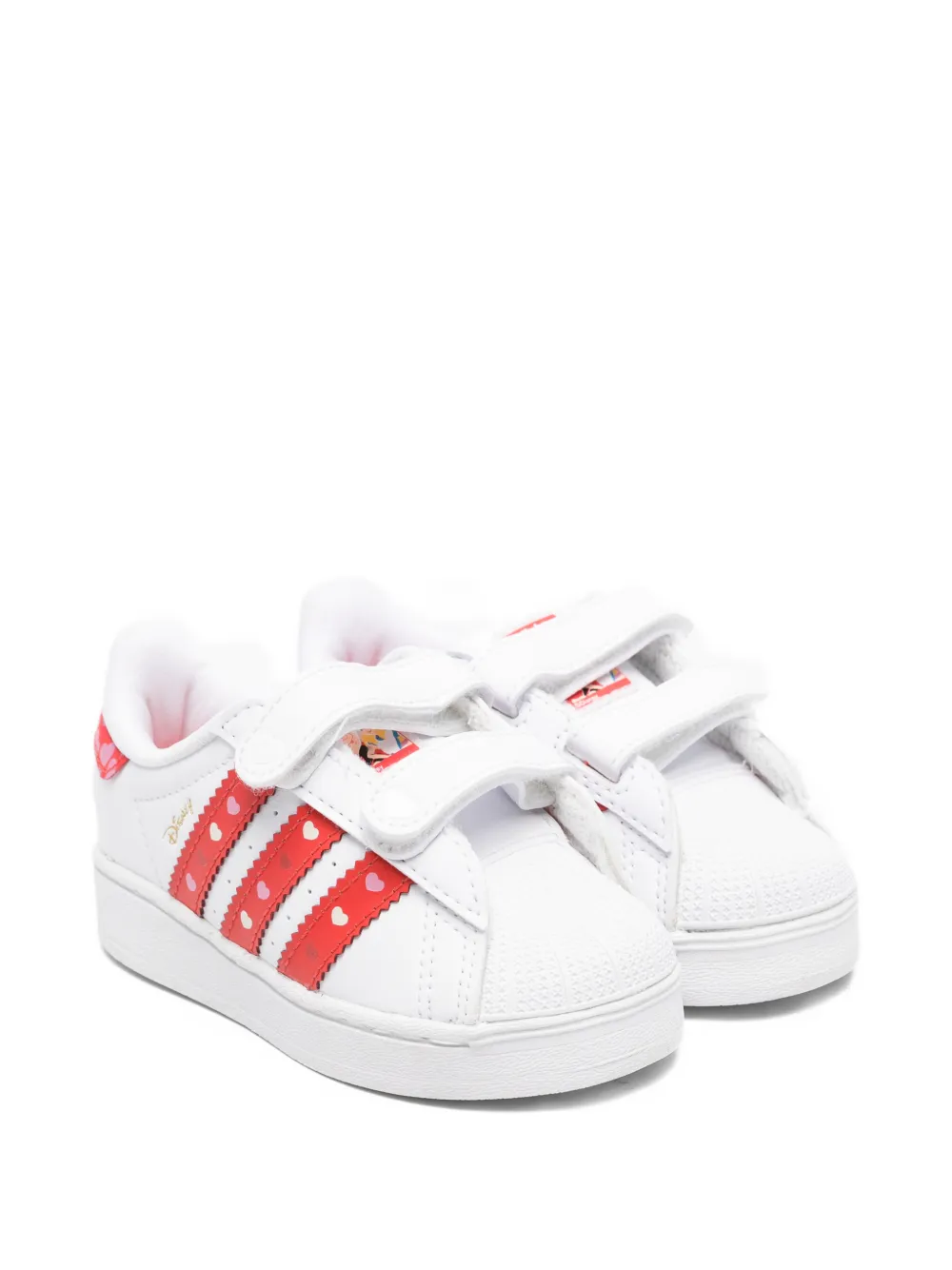 adidas Originals Kids x Disney Superstar LED Lights Comfort heart-detail sneakers - Bianco