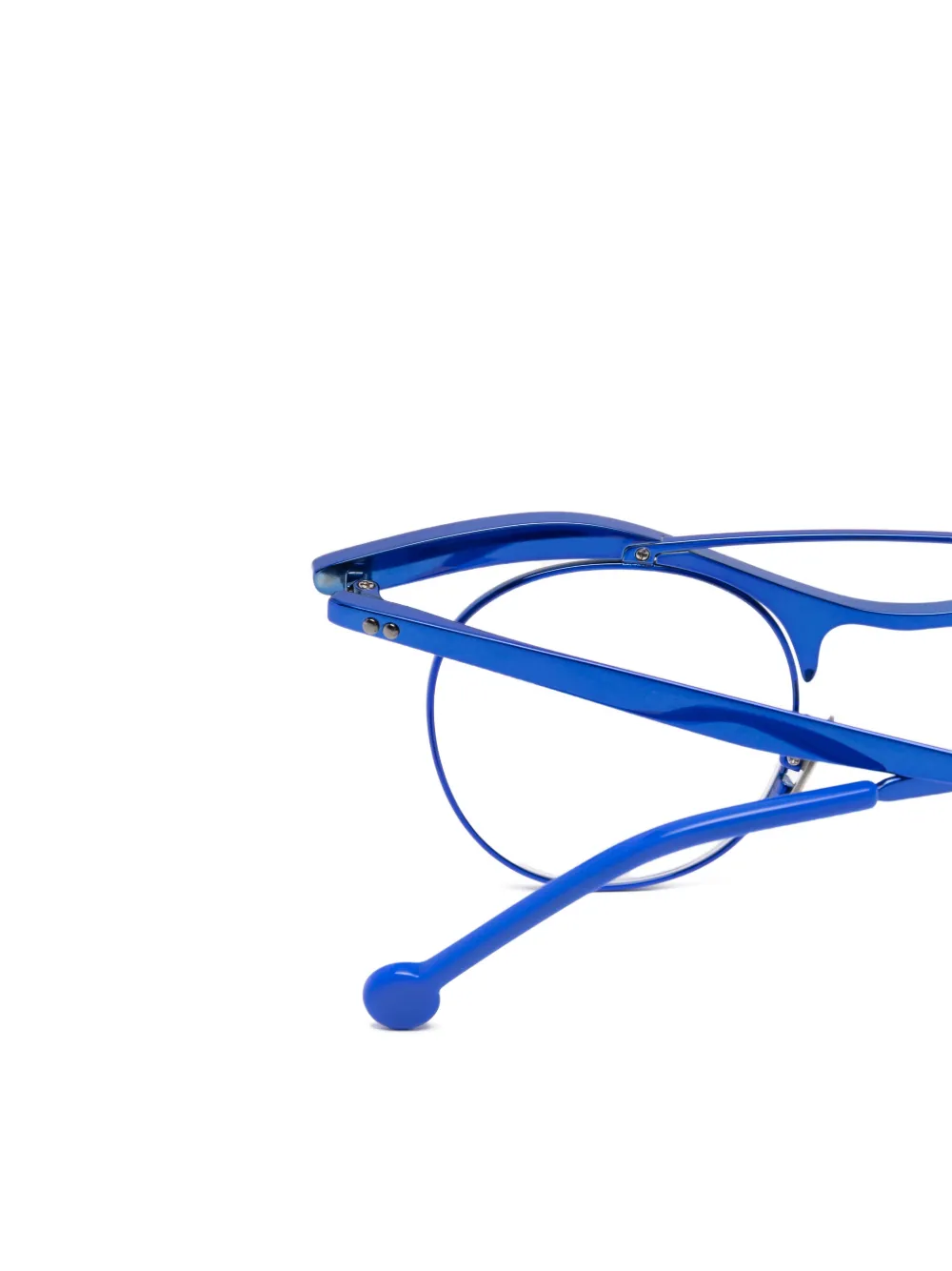  L.a. Eyeworks Round-frame Glasses - Blue 