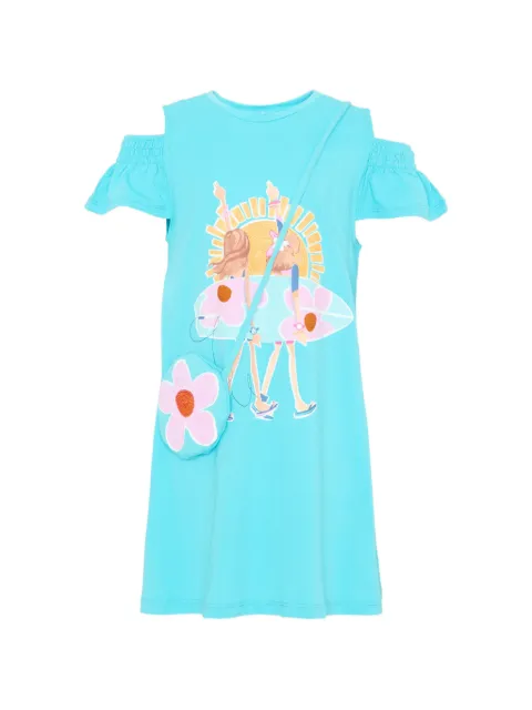 Mayoral graphic-print beach dress