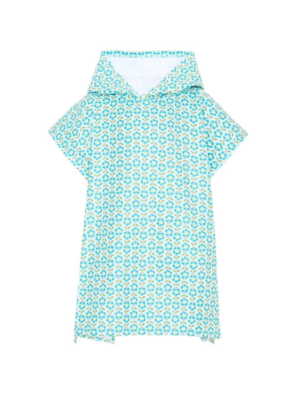 Mayoral Bademantel mit Blumenprint - Weiß