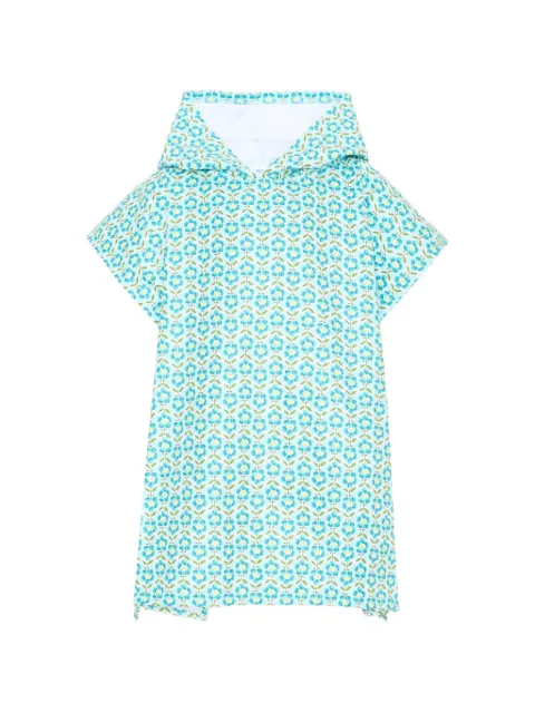 Mayoral floral-print hooded bathrobe