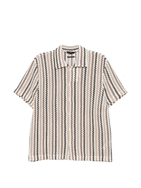 Vince striped short-sleeve shirt