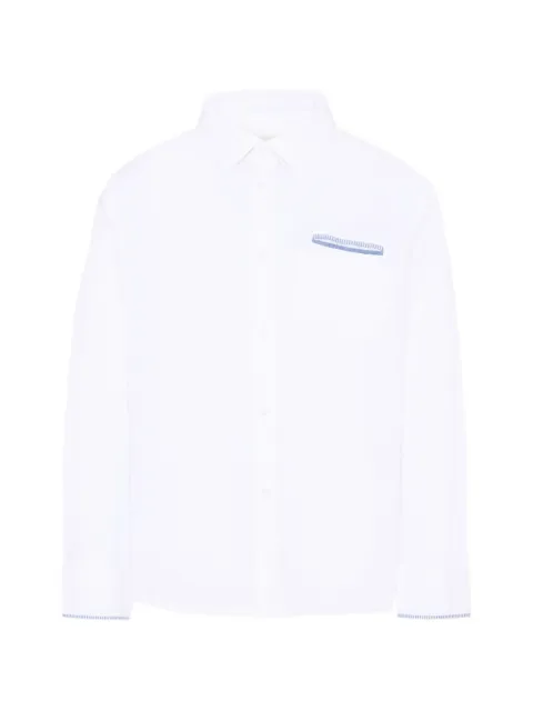 Mayoral welt-pocked long-sleeved shirt