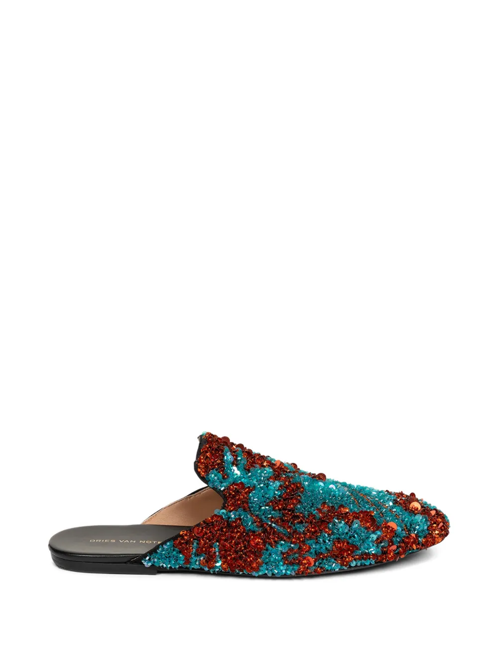 DRIES VAN NOTEN Slippers con paillettes - Blu