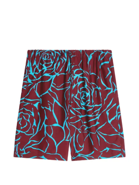 DRIES VAN NOTEN shorts con estampado floral