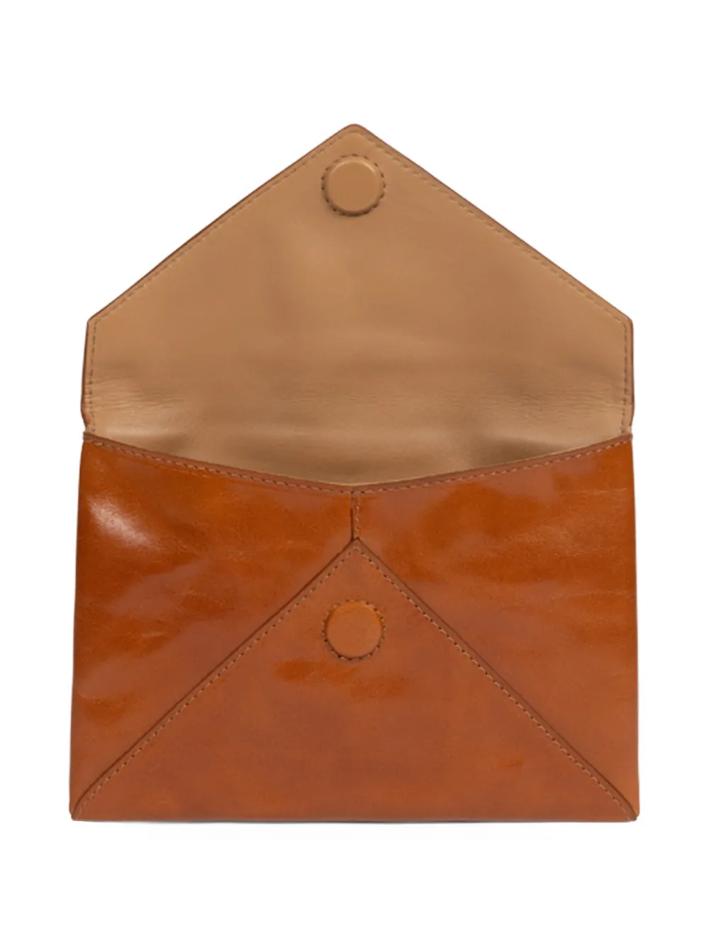  Dries Van Noten Leather Clutch Bag - Brown 