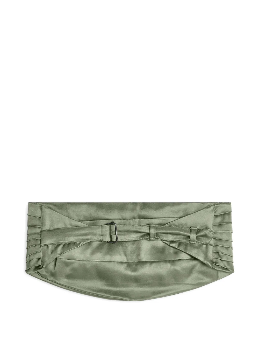 Dries Van Noten Satin Belt - Green 