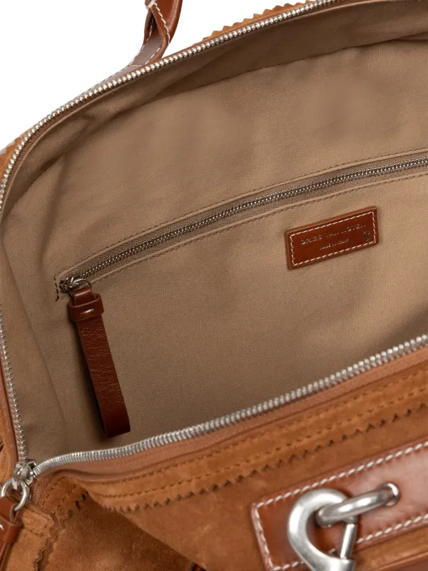 DRIES VAN NOTENバック DRIES VAN NOTEN Suede Duffle Bag | Neutrals | FARFETCH ZA
