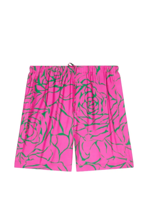 DRIES VAN NOTEN shorts con estampado floral