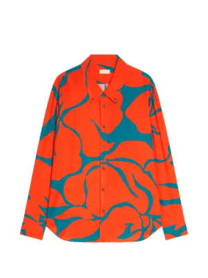 DRIES VAN NOTEN サテン シャツ | パープル | FARFETCH JP