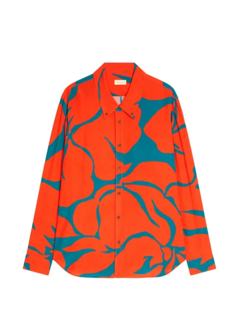 DRIES VAN NOTEN floral loose shirt