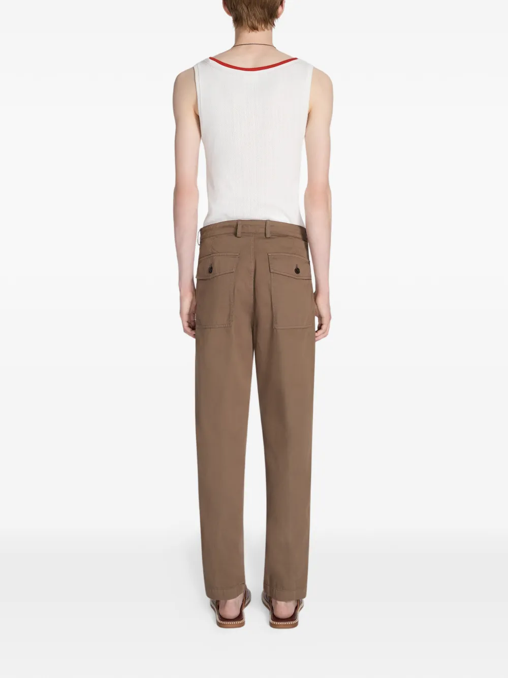DRIES VAN NOTEN Katoenen tanktop Wit