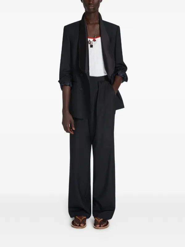 DRIES VAN NOTEN ダブルジャケット | ブラック | FARFETCH JP