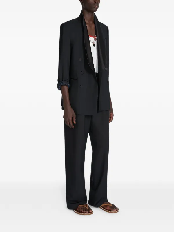 DRIES VAN NOTEN ダブルジャケット | ブラック | FARFETCH JP
