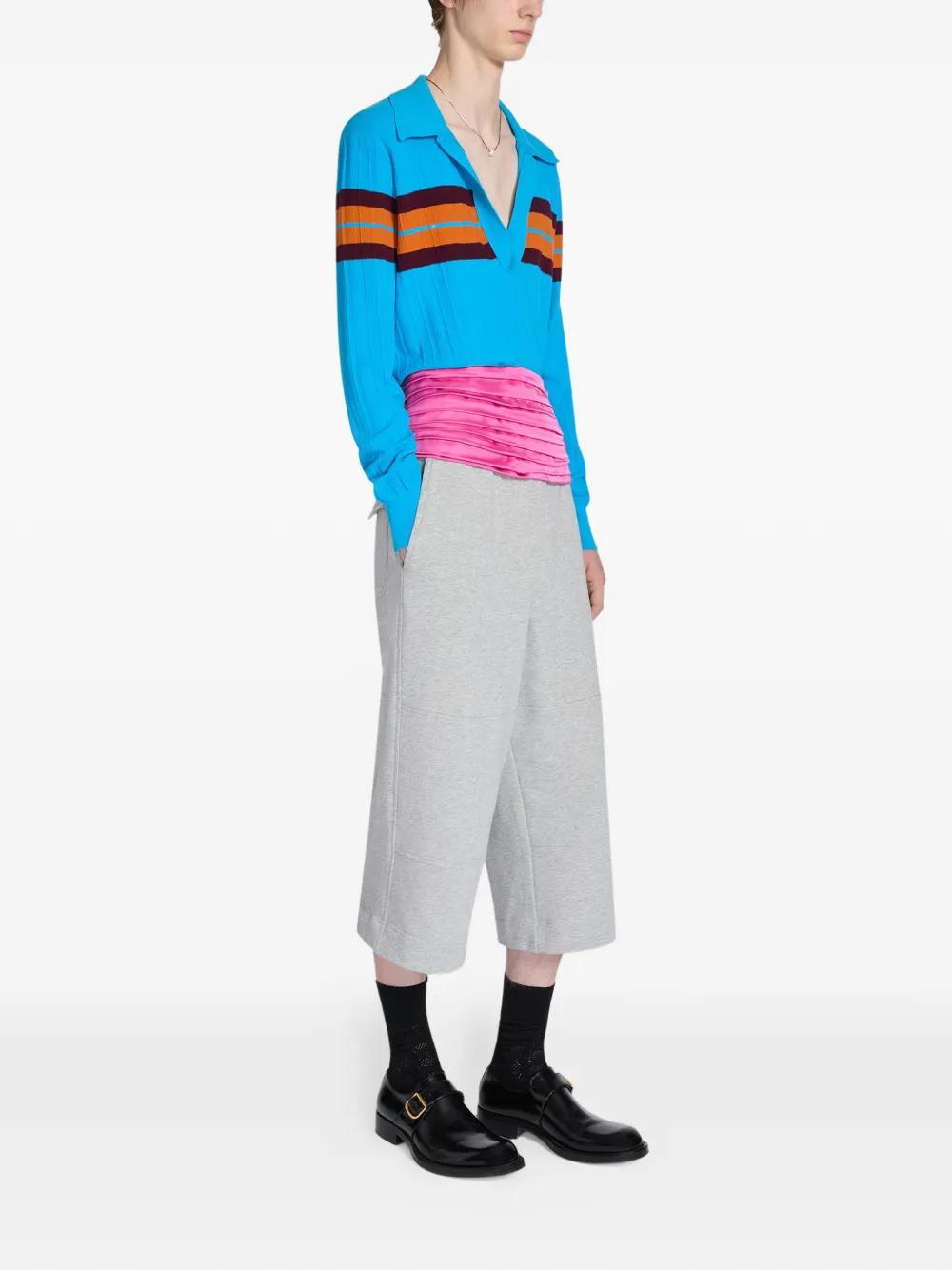  Dries Van Noten Striped Sweater - Blue 