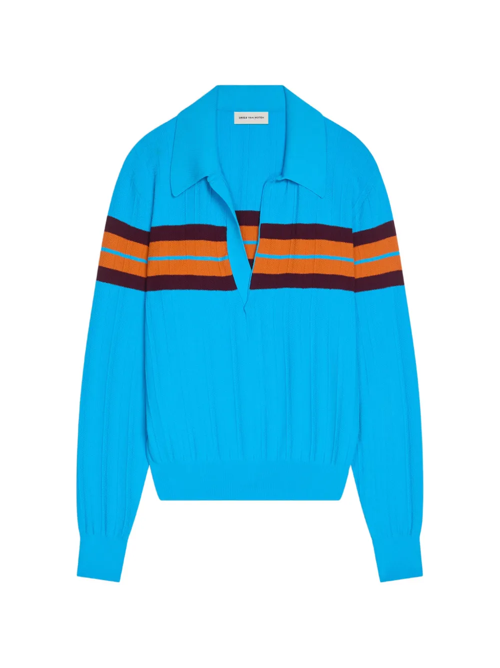 DRIES VAN NOTEN Gestreifter Pullover - Blau