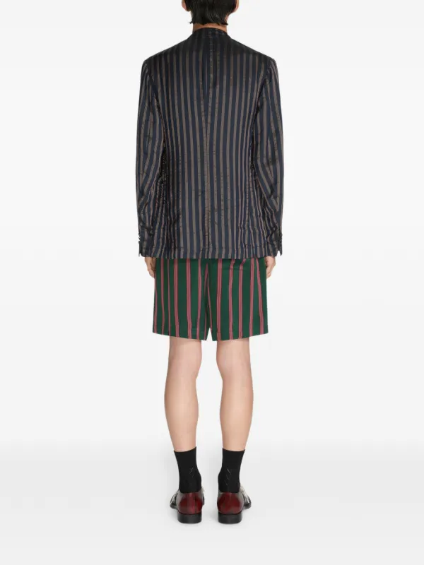 DRIES VAN NOTEN ストライプ ダブルジャケット | ブルー | FARFETCH JP
