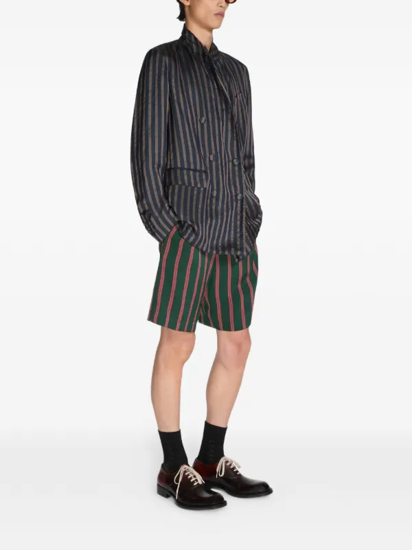DRIES VAN NOTEN ストライプ ダブルジャケット | ブルー | FARFETCH JP