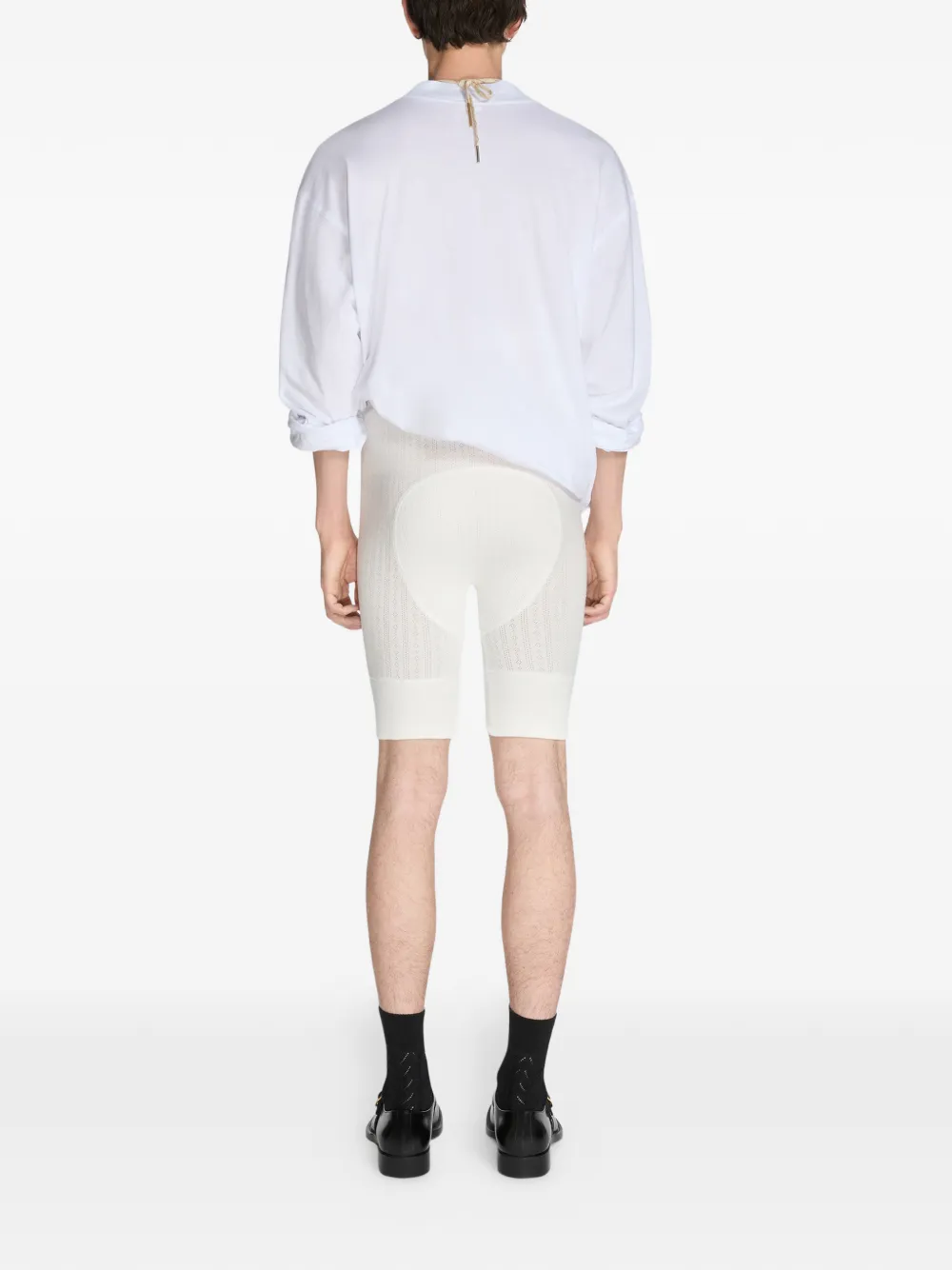 pointelle shorts