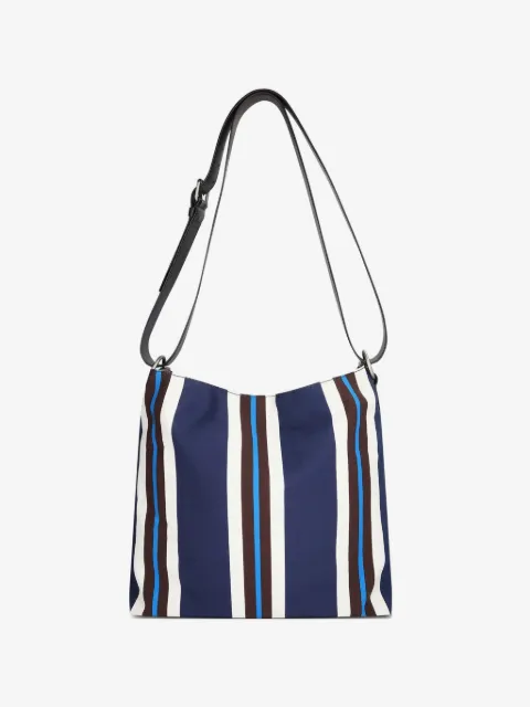 DRIES VAN NOTEN striped messenger bag