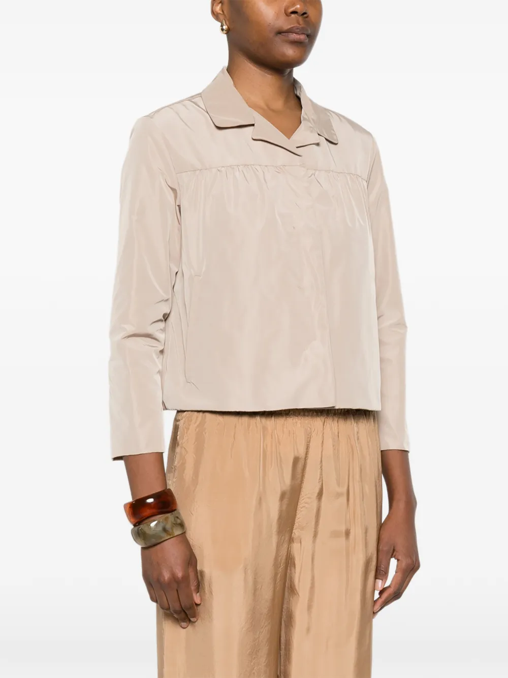  Aspesi Buttoned Cropped Jacket - Neutrals 