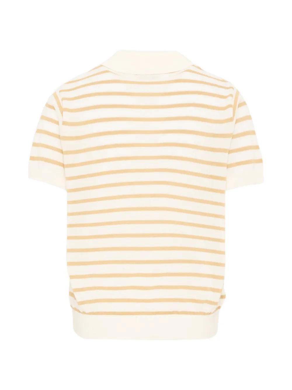  Mayoral Short-sleeved Striped Polo Shirt - White 