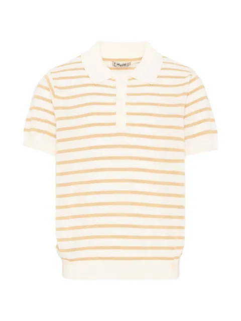 Mayoral short-sleeved striped polo shirt