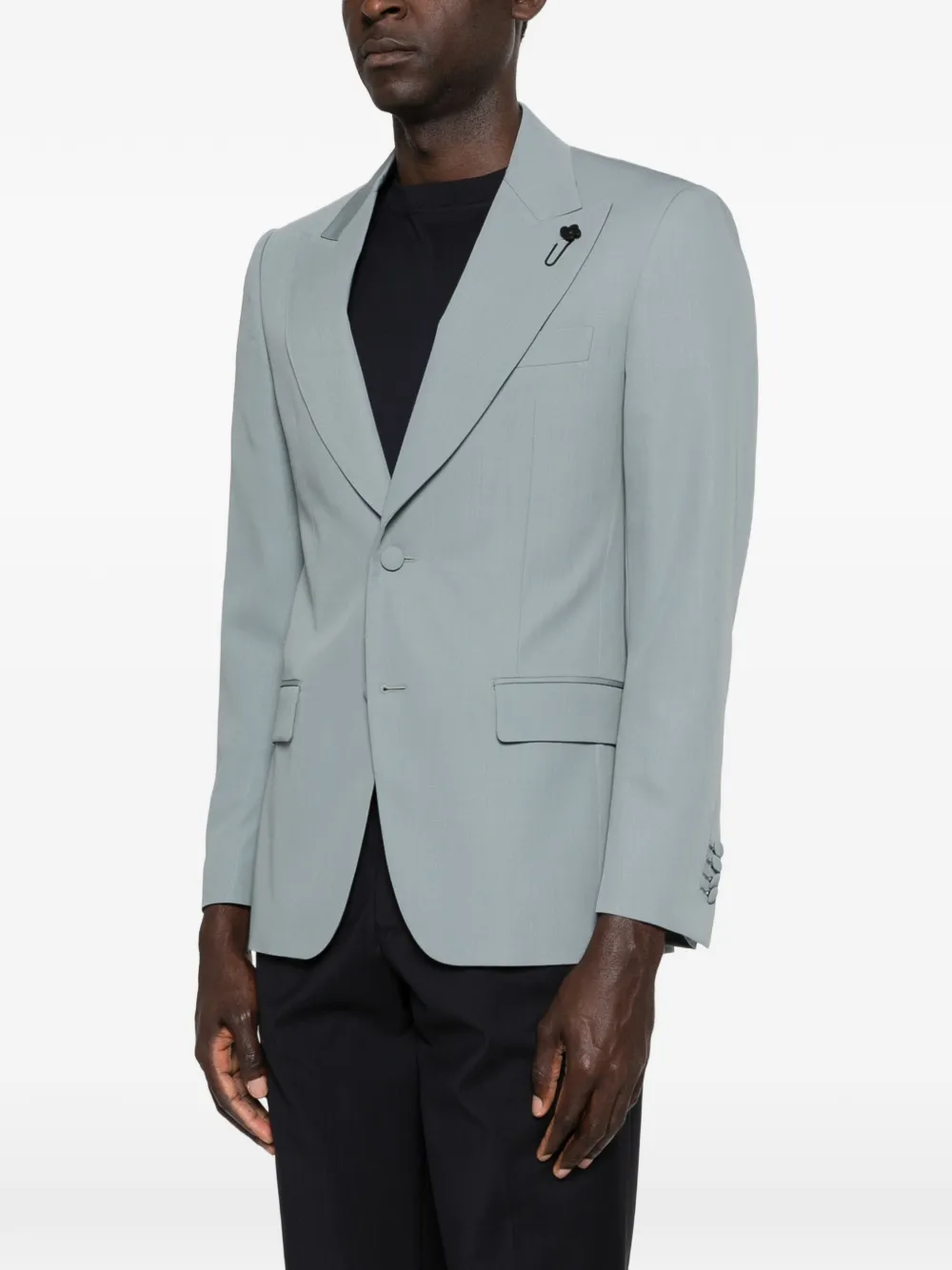 Lardini ピークドラペル ジャケット | ブルー | FARFETCH JP