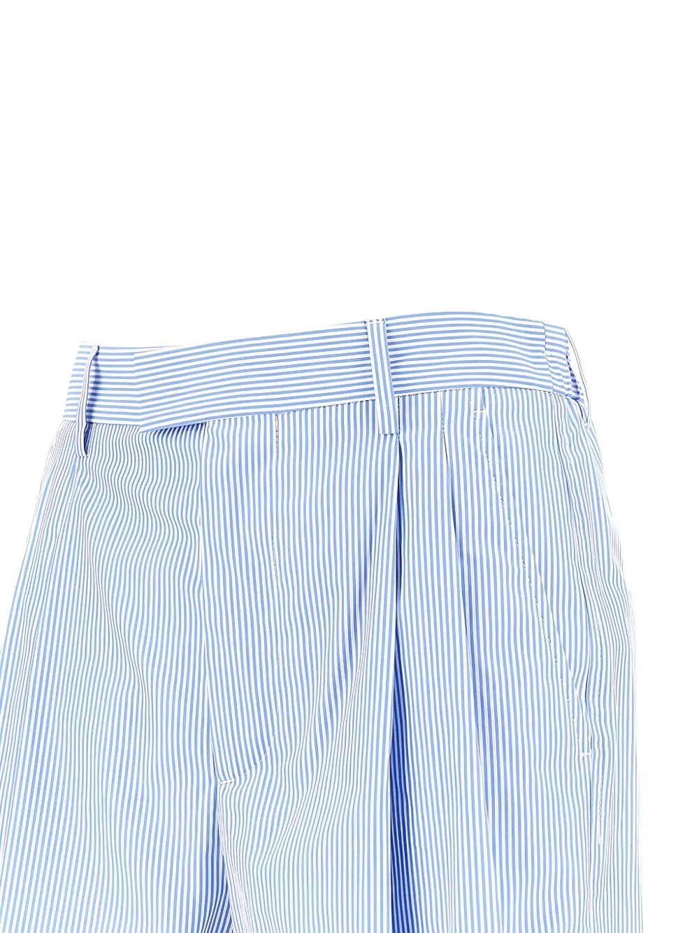  Armarium Pleated Stripe Shorts - Blue 