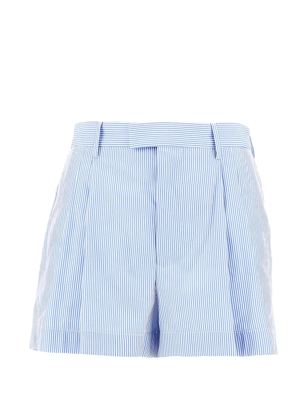 ARMARIUM pleated stripe shorts - Blu