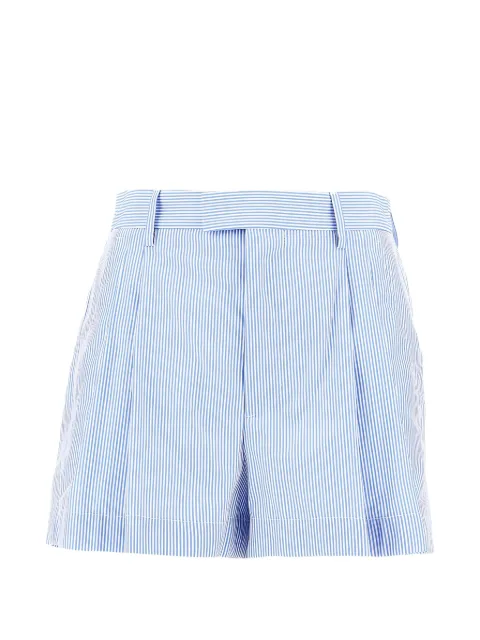 ARMARIUM pleated stripe shorts