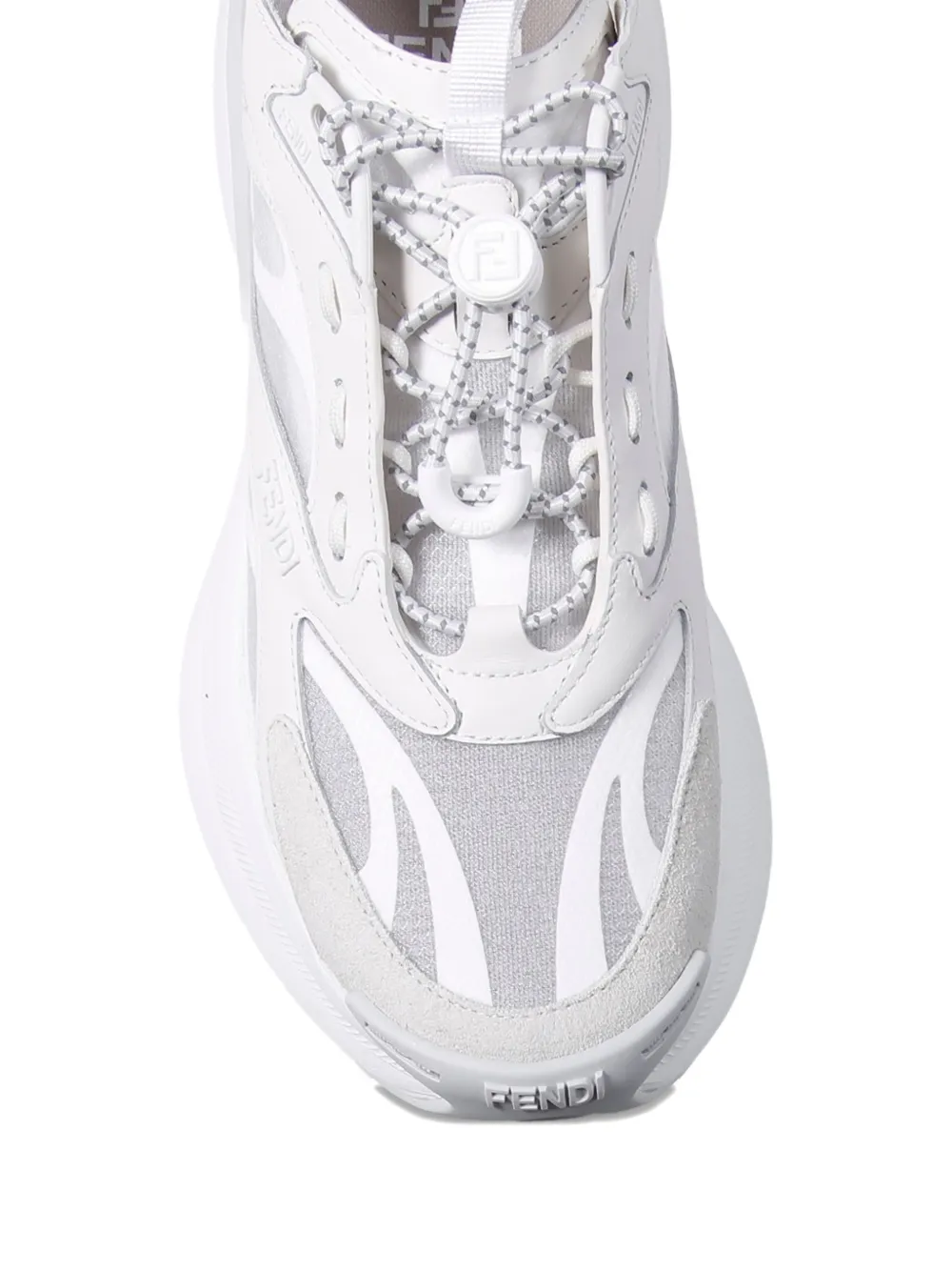 FENDI F-Light sneakers met vlakken Wit