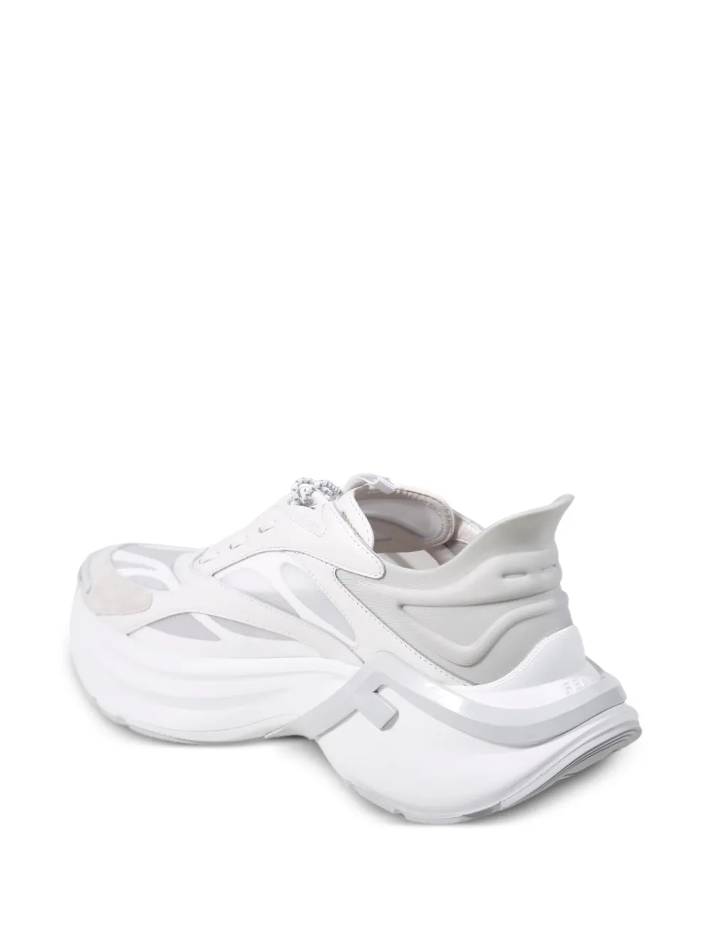  Fendi F-light Panelled Sneakers - White 