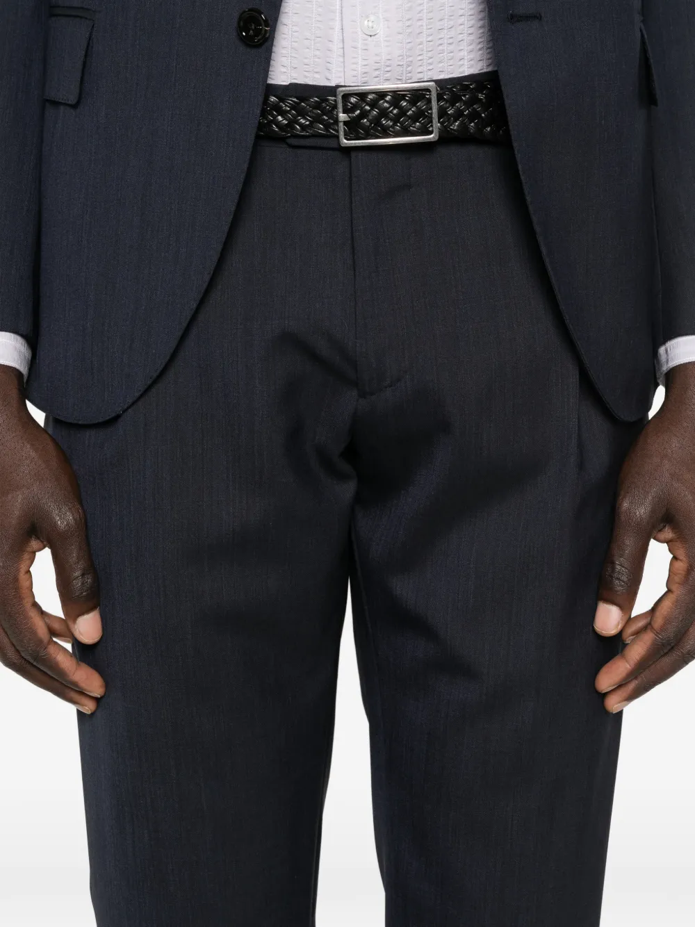 Lardini Pak met krijtstreep Blauw