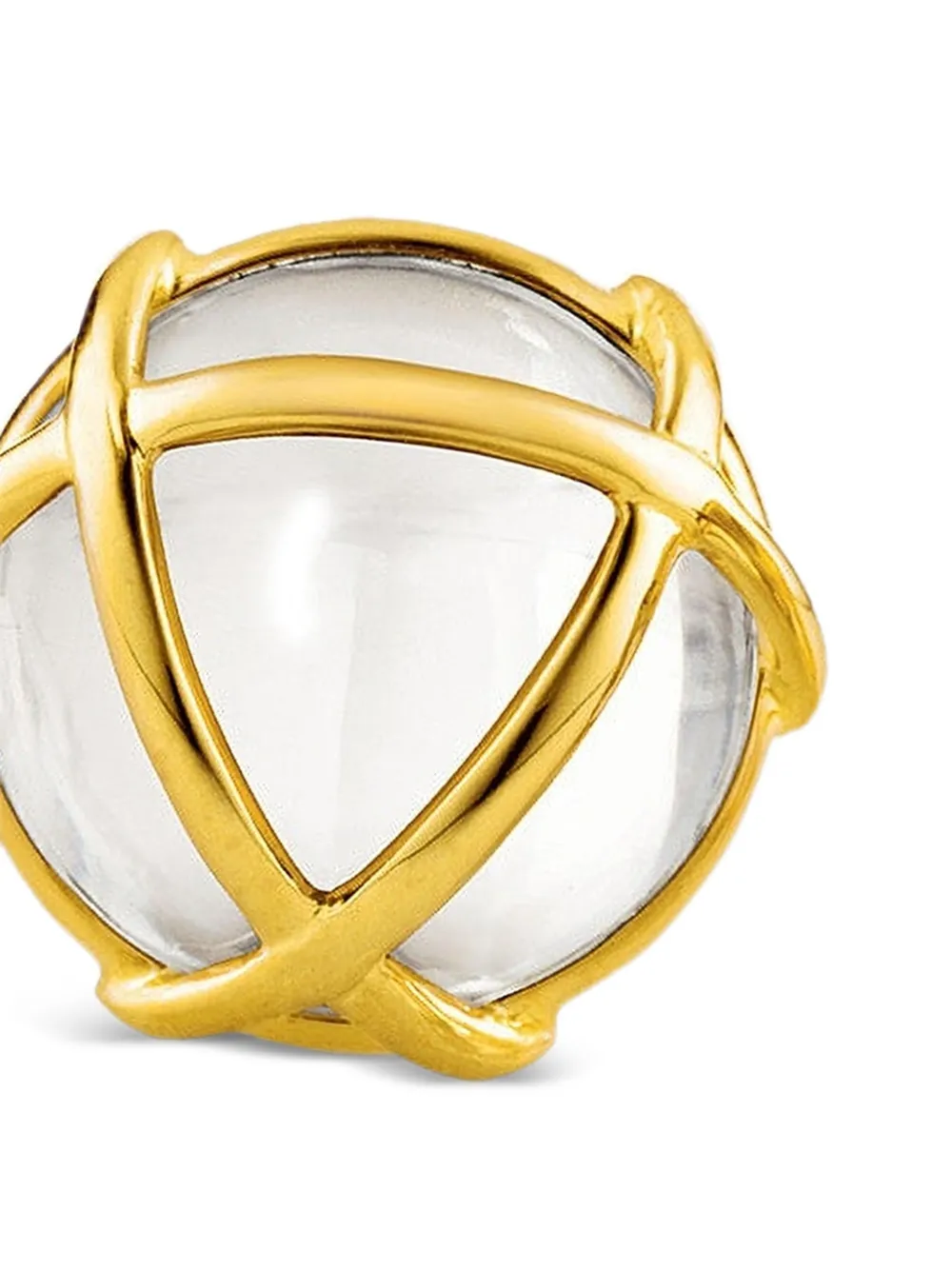 18k Yellow Gold Caged Earrings