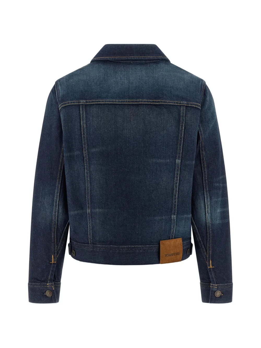  Tom Ford Japanese Contrast-stitching Denim Jacket - Blue 