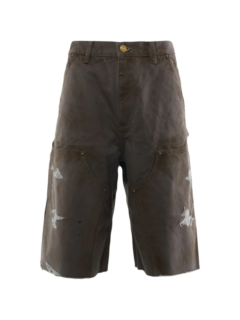 Maison MIHARA YASUHIRO Shorts con passanti per cintura - Grigio