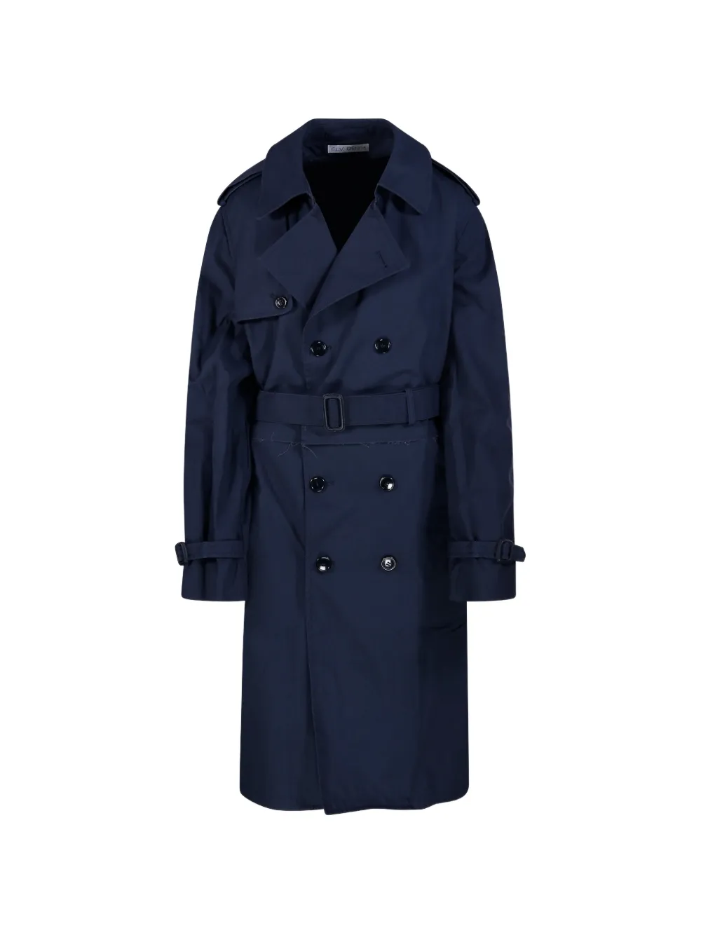 E.L.V DENIM Hackney belted double-breasted trench coat - Blu