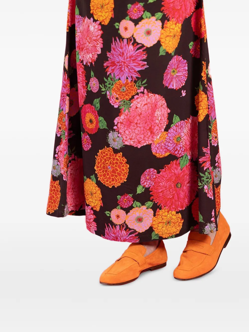 SOPHIQUE Essenziale suède loafers Oranje