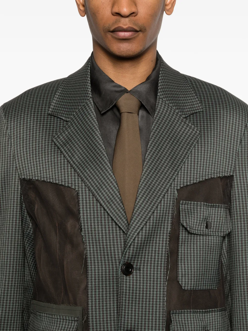 Andersson Bell Blazer met doorzichtig vlak Groen