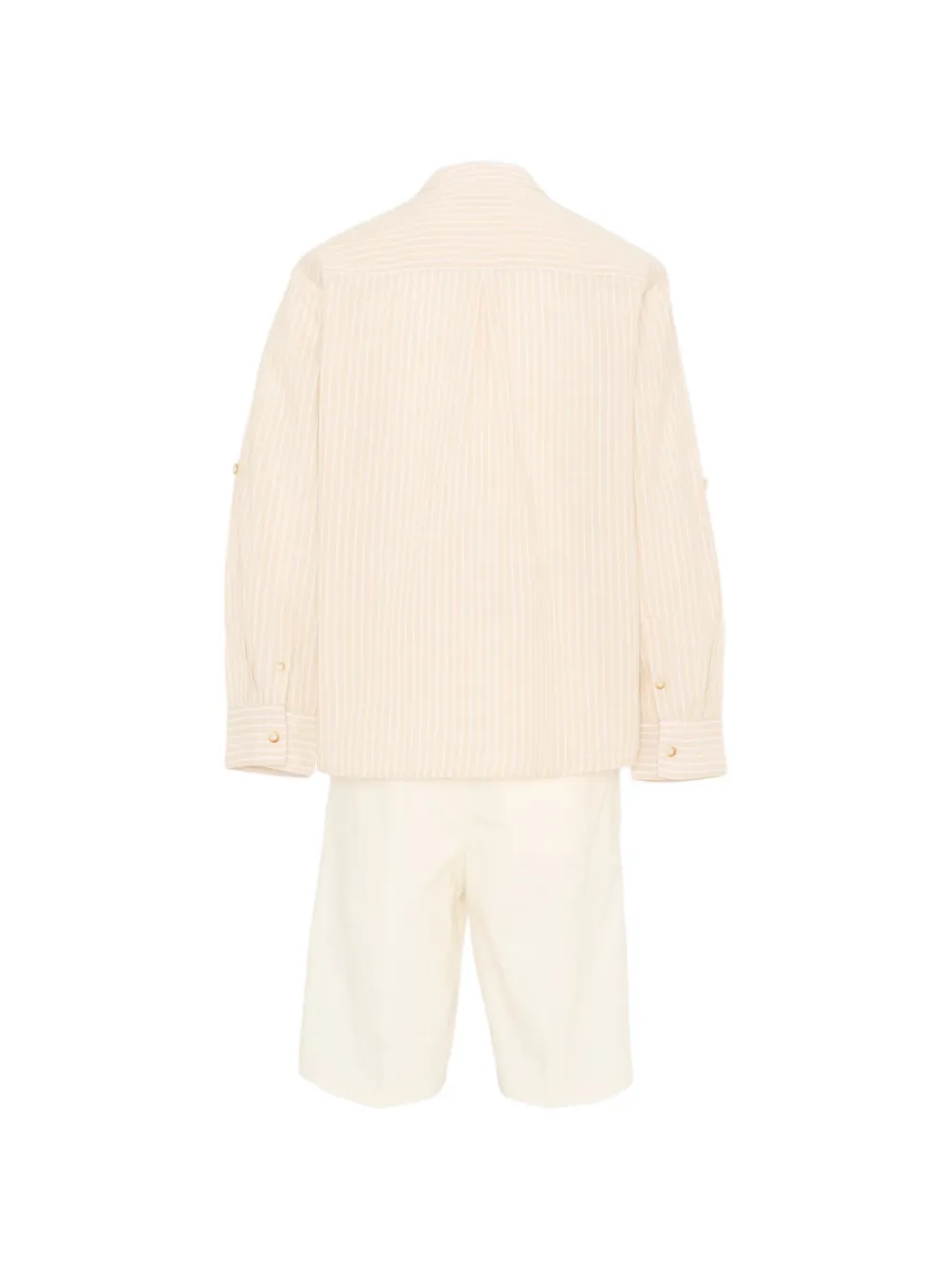  Mayoral Striped Shorts Set - Neutrals 